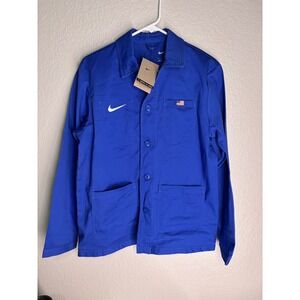 Nike SB Team USA Skateboarding Chore Coat Womens Small Blue FD6394-490